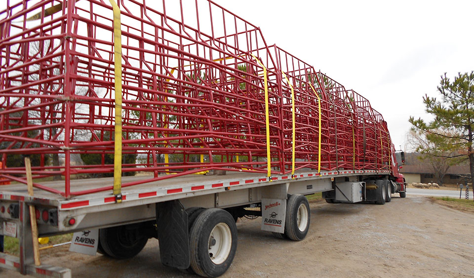 One of our main services is building livestock and industrial products, such as hay feeders.