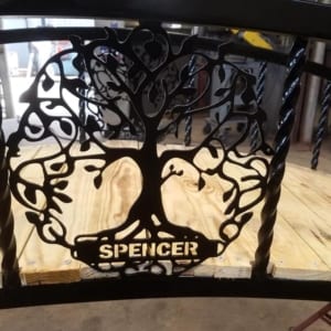 Ornamental decoration on the Spencer railing